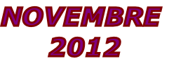 NOVEMBRE
 2012